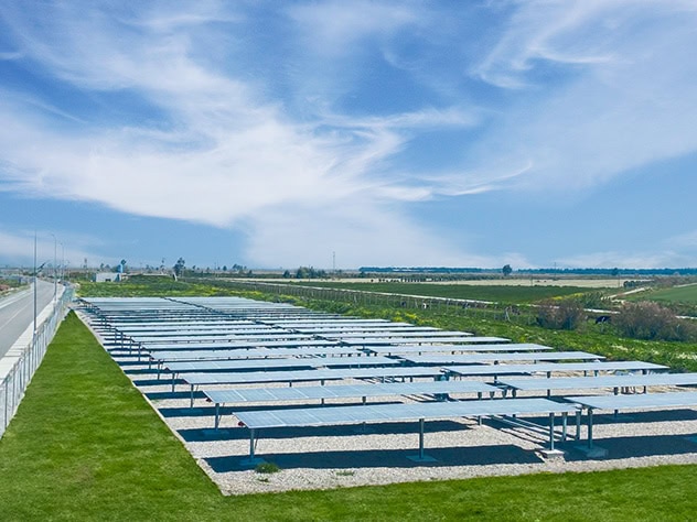Söke OSB tracker güneş enerjisi santrali