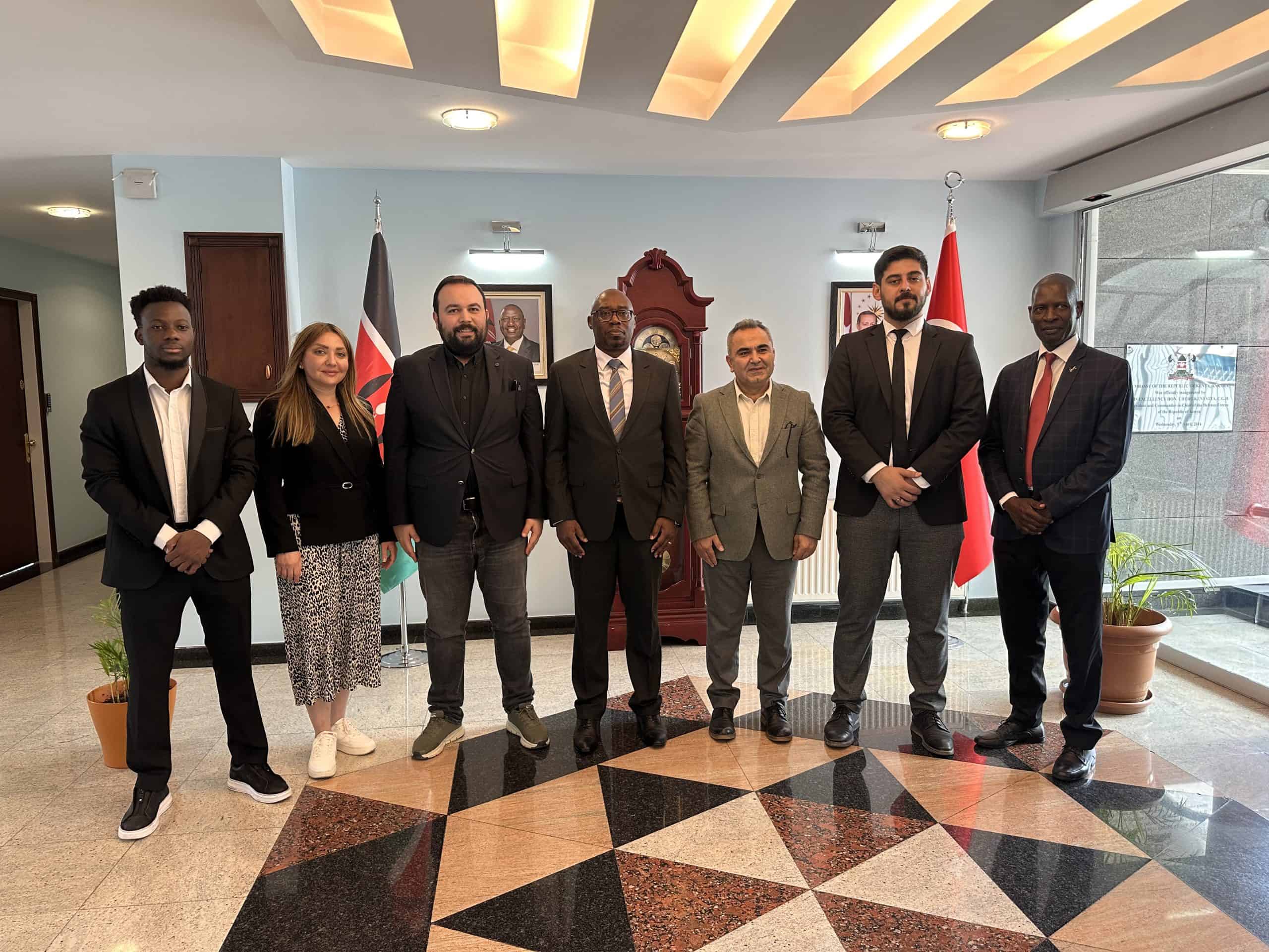 İklim Enerji heyeti, Kenya Ankara Büyükelçisi Leonard N. Boiyo ile büyükelçilikte